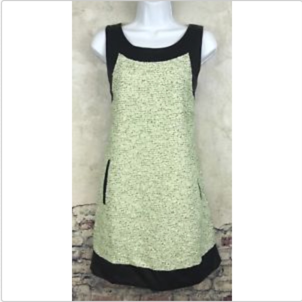 Romeo & Juliet Couture Tweed Green White Black